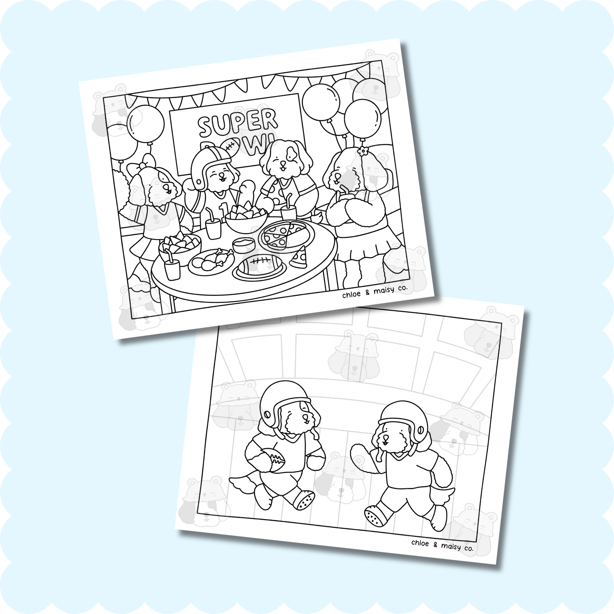 Super Bowl Coloring Pages
