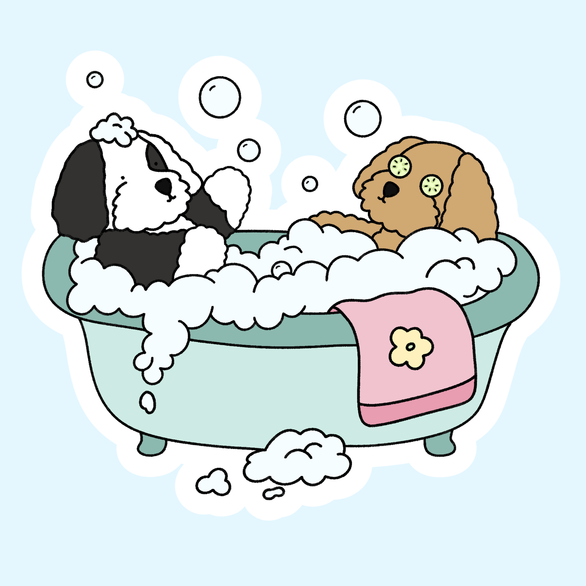 "Bubble Bath" Sticker