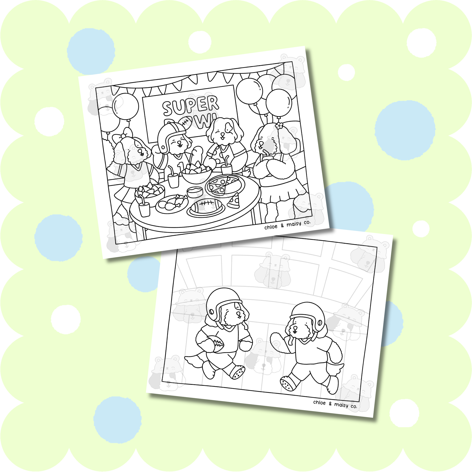 Super Bowl Coloring Pages