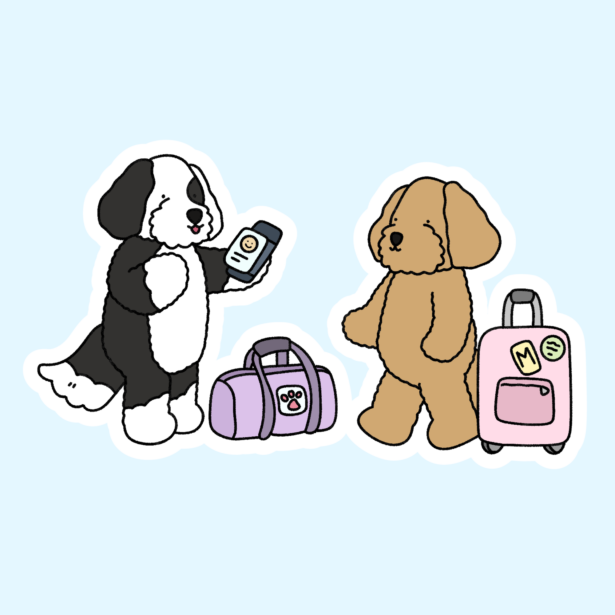 "Travel Day" Sticker