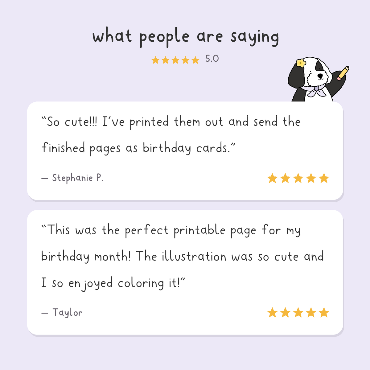 Customer reviews for the Printable Birthday Coloring Page